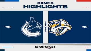 NHL Game 6 Highlights  Canucks vs Predators  May 3 2024 [upl. by Ahsimot]