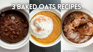 5 Baked Oats Recipes  i tried the BEST baked oatmeal recipes  Low Calorie Desserts for Breakfast [upl. by Dnamron]