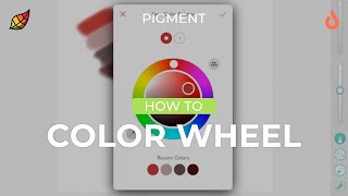 Pigment Coloring Feature The Color Wheel  Digital Coloring Tips  iPad amp Apple Pencil Coloring [upl. by Nitniuq552]