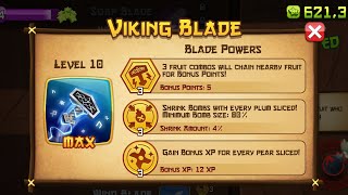 Fruit Ninja Classic  New Blade Power Update Viking Blade Remastered [upl. by Htims172]