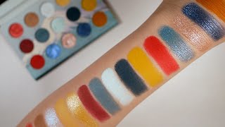 Nomad Cosmetics Fuji Five Lakes Palette Live Swatches [upl. by Bottali]