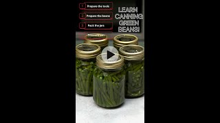 Follow my easy stepbystep guide to canning green beans and make your delicious produce last [upl. by Anaeed]