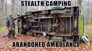 Stealth Camp in an Abandoned Ambulance [upl. by Aenet380]