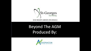 Beyond The AGM  StGeorge EcoMining Segment 2  Lithium Processing Tech [upl. by Tomasina206]