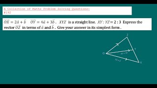 A Collection of Maths Problem Solving Questions192 Vectors [upl. by Hollister]