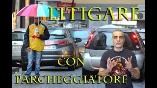 Cicalone litiga con i parcheggiatori abusivi [upl. by Aidni582]