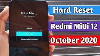 Hard Reset All Redmi MiUi 12  Remove pin passwordpattern Format screen lookRedmi [upl. by Mahala]