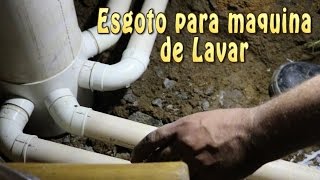 Esgoto Para Maquina de Lavar  Faça você mesmo  DIY [upl. by Oslec]