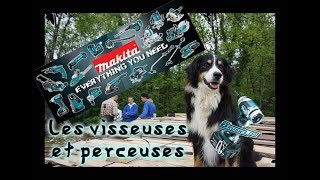 Les quotvissieusesquot du chantier Visseuse boulonneuse perçeuse Makita 18v Review  Autoconstruction [upl. by Eladroc]