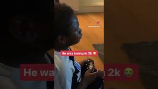 This kid was crying over NBA 2k Super funny video 🤣🤣🤣 viral funnyshorts [upl. by Addia]