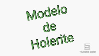 Modelo de Holerite [upl. by Eveivenej]