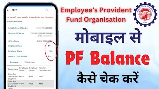 PF balance kaise check kare ll Umang app se PF balance kaise check kare ll how to check EPF balance [upl. by Roseanne16]