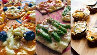 Apéro Dinatoire Rapide Facile et économique Mini pizza et quiches sans pâte [upl. by Peyter33]