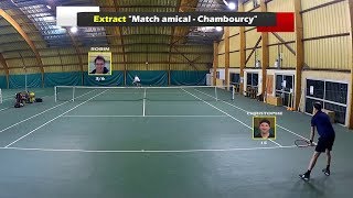 Christophe 15 vs Robin 36  Match amical  Extrait  02112017 [upl. by Jarrow]