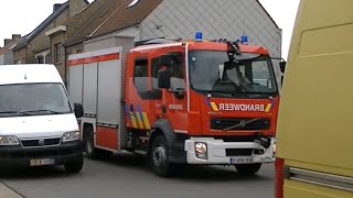 Middelkerke Brandweer met Ladderwagen  Materieelwagen [upl. by Anirod544]