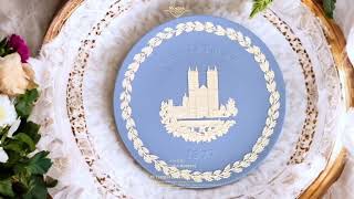 【Sunshine Antiques】Wedgwood  Jasperware 英國骨瓷瑋緻活碧玉浮雕聖誕紀念盤 C39 [upl. by Ejrog]