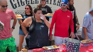 July 4th Hot Dog Eating Contest Safety Harbor Florida [upl. by Jose179]