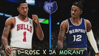 What If quotPRIMEquot Derrick Rose amp Ja Morant were on the SAME Team NBA2K SIMULATION [upl. by Skinner]