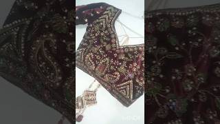 Bridal lehenga blouse trending  song Chand beautiful latkan neck design ke sath [upl. by Eimaj]