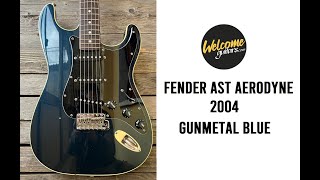 Fender AST 65 Aerodyne Stratocaster Crafted in Japan Q Serial Gun Metal Blue [upl. by Noevad]