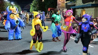 Most Disney Characters EVER in a Parade at the FanDaze inaugural Party at Disneyland Paris [upl. by Ninel]