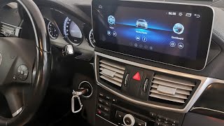 Android 1025quot Screen Installation  Mercedes EClass W212 NTG 40 [upl. by Biddie687]