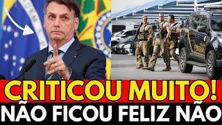 EITA BOLSONARO NÃO FICOU NADA FELIZ COM ISSO DESABAFOU [upl. by Ditter26]