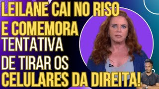 Apresentadora da Globo cai na risada e comemora plano para tirar os celulares da direita [upl. by Afinom]