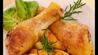 Pollo in tegame con patate fritte [upl. by Jelks]