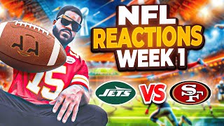 NFL REACTION  New York Jets vs San Francisco 49ers  WEEK 1  2024 Season [upl. by Shifra]