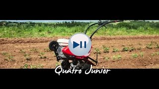 Le Quatro Junior motobineuse qui permet de fraiser biner et labourer  By Pubert Acteur Naturel [upl. by Diantha]