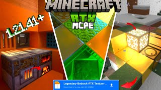 Legendary Bedrock RTX Texture Pack 121 120 – MCPE Texture Pack •• Uday Gaming [upl. by Amersham]