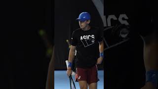 Demon time in Antwerp 😈 europeanopen tennis alexdeminaur sports [upl. by Darum950]