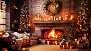 Cozy Christmas Fireplace Scene  Relaxing Winter Ambience [upl. by Anthia]