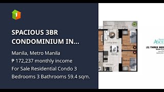 SPACIOUS 3BR CONDOMINIUM IN SUNTRUST ASCENTIA STA ANA MANILA [upl. by Carmela]