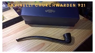 Savinelli Rustic 921 Churchwarden Pipe [upl. by Assadah]