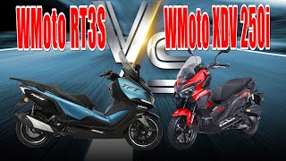 2023 WMoto XDV250i vs 2023 WMoto RT3s [upl. by Anahsar]