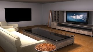 Maya Modeling Tutorial modeling a living room part 1 [upl. by Nai]