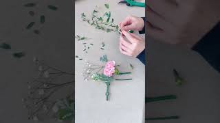 How to make a boutonnière using pin or magnet [upl. by Ardella]