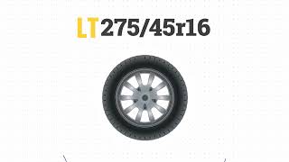 Tire Size 27545r16 in inches [upl. by Gaylene]