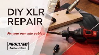 Proclaim AV Shop XLR Mic Cable Repair [upl. by Honig]