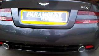 Aston Martin DB9 Exhaust System and DB9 Tuning By Paramount [upl. by Aleciram]