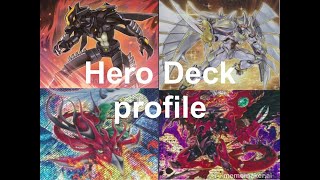 Yu Gi Oh TCG Hero  Deck profile  June 2024 [upl. by Ninon]