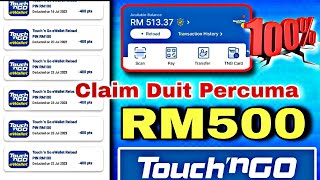 TERBARU  cara claim etunai RM500 masuk dalam touch n go eWallet 2024 [upl. by Naujled]