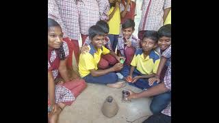 volcano eruption experiment by 9th class [upl. by Sherl]