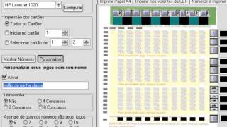 megasena impressão de cartões [upl. by Niamrej]