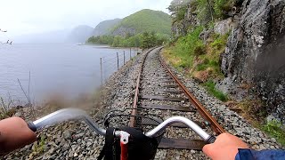 Draisinenfahrt in Flekkefjord [upl. by Enitnatsnoc]