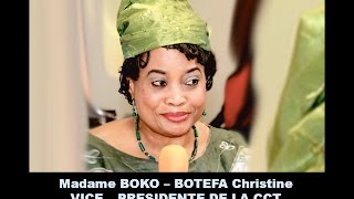 Madame BOKO – BOTEFA Christine VICE – PRESIDENTE DE LA CCT SUR TOP CONGO [upl. by Yrome763]