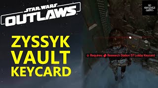 Star Wars Outlaws Zyssyk Vault Keycard  Research Station 57 Lobby Keycard Location [upl. by Arodoeht]