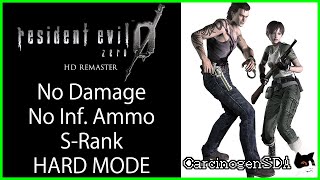 Resident Evil 0 Zero HD Remaster PC  Hard Mode No Damage No Infinite Ammo [upl. by Nosduh]